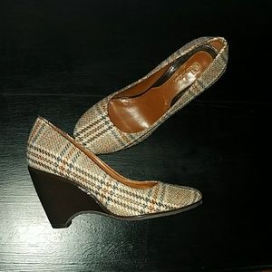 Cole Haan Nike Air plaid wedge heel